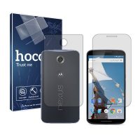 گلس صفحه نمایش و پشت گوشی گوگل Nexus 6 مدل شفاف برند هوکو کد SS