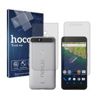 گلس صفحه نمایش و پشت گوشی گوگل Nexus 6P مدل شفاف برند هوکو کد SS