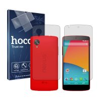 گلس صفحه نمایش و پشت گوشی گوگل Nexus 5 مدل شفاف برند هوکو کد SS