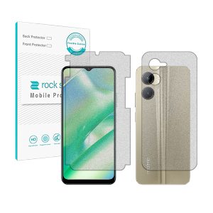 گلس محافظ صفحه نمایش و پشت گوشی ریلمی C33 مدل نانو هیدروژل گیمینگ برند راک اسپیس کد MS