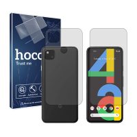 گلس صفحه نمایش و پشت گوشی گوگل Pixel 4a مدل شفاف برند هوکو کد SS