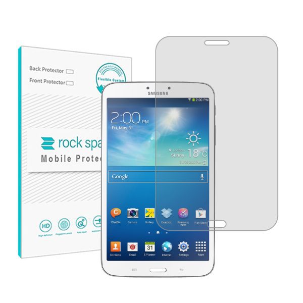 گلس تبلت سامسونگ Galaxy Tab 3 8.0 3G مدل نانو هیدروژل شفاف برند راک اسپیس کد 13147L