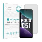 گلس شیائومی Poco C51 مدل نانو هیدروژل شفاف برند راک اسپیس کد 26760S