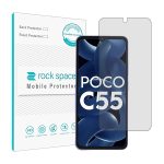 گلس شیائومی Poco C55 مدل نانو هیدروژل شفاف برند راک اسپیس کد 25839S