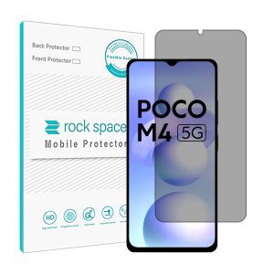 گلس شیائومی Poco M4 5G مدل نانو هیدروژل پرایوسی برند راک اسپیس کد 24965S