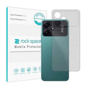 گلس محافظ پشت گوشی شیائومی Poco M6 Pro مدل نانو هیدروژل مات برند راک اسپیس کد29671S