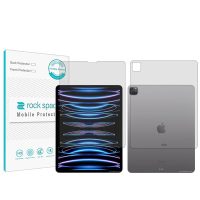 گلس صفحه نمایش و پشت تبلت آیفون iPad Pro 12.9 (2022) مدل نانو هیدروژل شفاف برند راک اسپیس کد XL