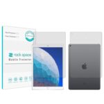 گلس صفحه نمایش و پشت تبلت اپل iPad Air 3 مدل نانو هیدروژل شفاف برند راک اسپیس