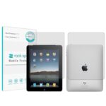 گلس صفحه نمایش و پشت تبلت اپل ipad 1 مدل نانو هیدروژل شفاف برند راک اسپیس