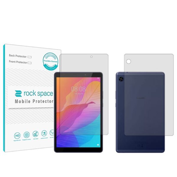 گلس صفحه نمایش و پشت تبلت هوآوی MatePad T8 مدل نانو هیدروژل شفاف برند راک اسپیس