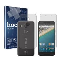گلس صفحه نمایش و پشت گوشی گوگل Nexus 5X مدل شفاف برند هوکو کد SS