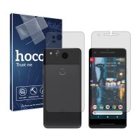 گلس صفحه نمایش و پشت گوشی گوگل Pixel 2 مدل شفاف برند هوکو کد SS