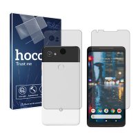 گلس صفحه نمایش و پشت گوشی گوگل Pixel 2 XL مدل شفاف برند هوکو کد SS