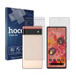 گلس صفحه نمایش و پشت گوشی گوگل Pixel 6a مدل شفاف برند هوکو کد SS