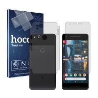 گلس صفحه نمایش و پشت گوشی گوگل Pixel 2 مدل شفاف برند هوکو کد MS