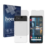 گلس صفحه نمایش و پشت گوشی گوگل Pixel 2 XL مدل شفاف برند هوکو کد MS