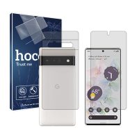گلس صفحه نمایش و پشت گوشی گوگل Pixel 6 Pro مدل شفاف برند هوکو کد SS