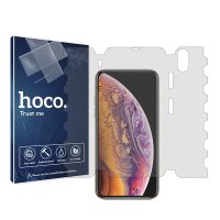 گلس فول کاور اپل iPhone XS مدل نانو هیدروژل شفاف برند هوکو کد L