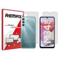 گلس صفحه نمایش و پشت گوشی سامسونگ Galaxy M34 5G مدل شفاف برند ریمکس کد SS