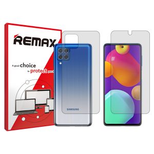 گلس صفحه نمایش و پشت گوشی سامسونگ Galaxy M62 مدل شفاف برند ریمکس کد SS