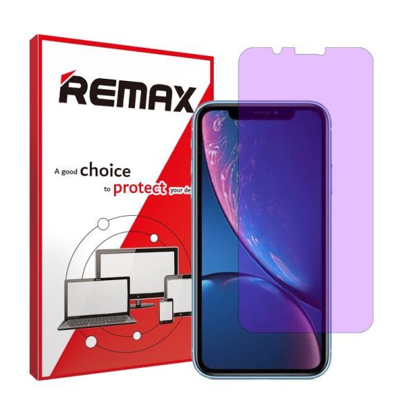 گلس اپل iPhone XR مدل هیدروژلی آنتی پرپل برند ریمکس کد S