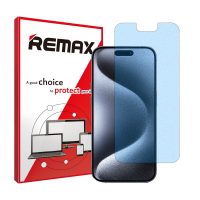 گلس اپل iPhone 15 Pro Max مدل مات آنتی بلو برند ریمکس کد S