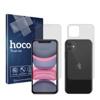 گلس صفحه نمایش و پشت گوشی اپل iPhone 11 مدل شفاف برند هوکو کد SS