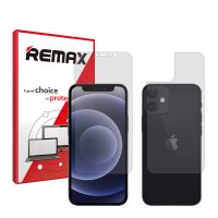 گلس صفحه نمایش و پشت گوشی اپل iPhone 12 مدل هیدروژلی شفاف برند ریمکس کد SS