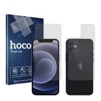 گلس صفحه نمایش و پشت گوشی اپل iPhone 12 mini مدل شفاف برند هوکو کد SS