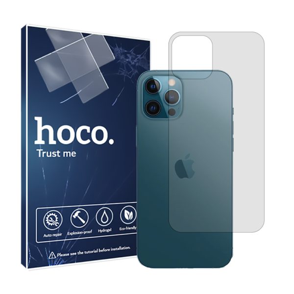 گلس پشت گوشی اپل iPhone 12 Pro Max مدل هیدروژلی شفاف برند هوکو کد S