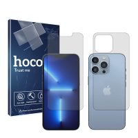 گلس صفحه نمایش و پشت گوشی اپل iPhone 13 Pro مدل شفاف برند هوکو کد SS