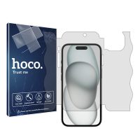 گلس فول کاور اپل iPhone 15 مدل نانو هیدروژل شفاف برند هوکو کد L