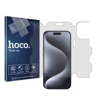گلس فول کاور اپل iPhone 15 Pro مدل نانو هیدروژل شفاف برند هوکو کد L