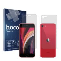 گلس صفحه نمایش و پشت گوشی اپل iPhone SE 2020 مدل هیدروژلی شفاف برند هوکو کد SS