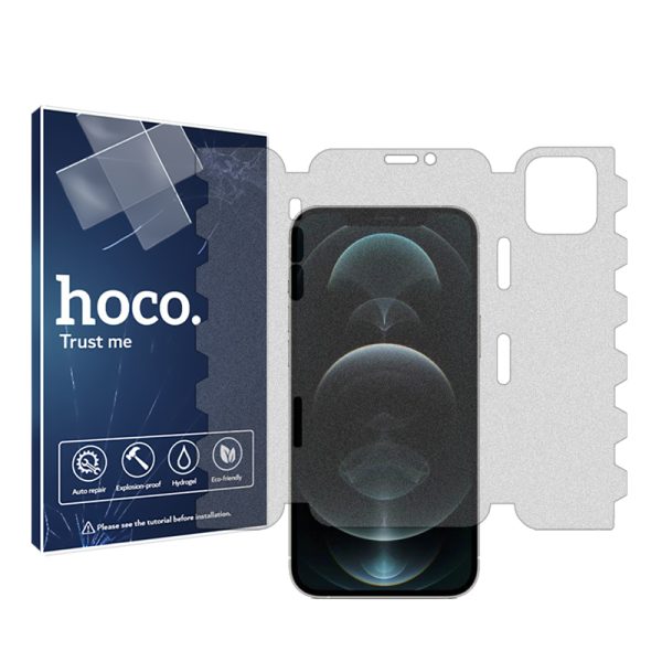 گلس فول کاور اپل iPhone 12 Pro Max مدل نانو هیدروژل مات برند هوکو کد L