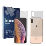 گلس صفحه نمایش و پشت گوشی اپل iPhone XS مدل هیدروژلی مات برند هوکو کد SS