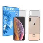 گلس صفحه نمایش و پشت گوشی اپل iPhone XS مدل هیدروژلی مات برند تکنو کد SS