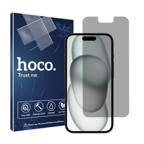 گلس اپل iPhone 15 مدل هیدروژلی پرایوسی برند هوکو کد S
