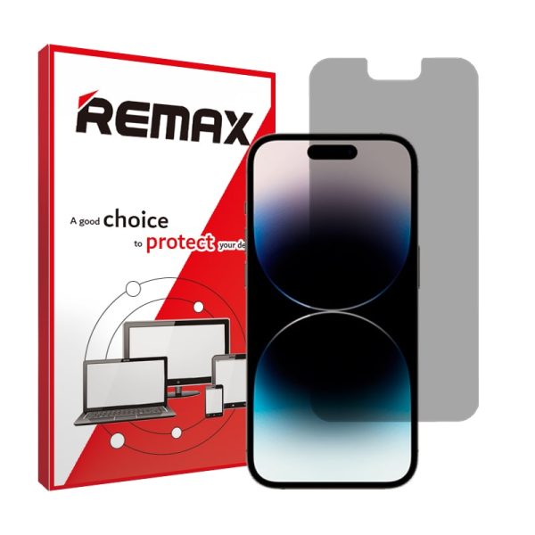 گلس اپل iPhone 14 Pro Max مدل هیدروژلی پرایوسی برند ریمکس کد S