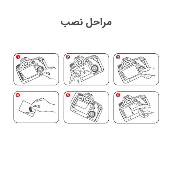 مراحل نصب گلس دوربین