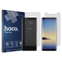 گلس صفحه نمایش و پشت گوشی سامسونگ Galaxy Note8 مدل شفاف برند هوکو کد SS