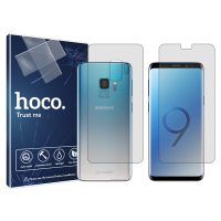 گلس صفحه نمایش و پشت گوشی سامسونگ Galaxy S9 مدل شفاف برند هوکو کد SS