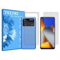 گلس صفحه نمایش و پشت گوشی شیائومی Poco M4 Pro 5G مدل هیدروژلی شفاف برند تکنو کد SS