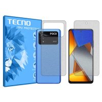 گلس صفحه نمایش و پشت گوشی شیائومی Poco M4 Pro 5G مدل هیدروژلی مات برند تکنو کد SS