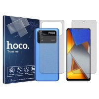 گلس صفحه نمایش و پشت گوشی شیائومی Poco M4 Pro 5G مدل هیدروژلی مات برند هوکو کد SS