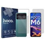 گلس صفحه نمایش و پشت گوشی شیائومی Poco M6 Pro مدل هیدروژلی مات برند هوکو کد SS