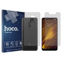 گلس صفحه نمایش و پشت گوشی شیائومی Pocophone F1 مدل هیدروژلی مات برند هوکو کد SS