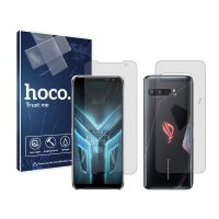 گلس صفحه نمایش و پشت گوشی ایسوس Rog Phone 3 مدل شفاف برند هوکو کد SS