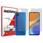 گلس صفحه نمایش و پشت گوشی شیائومی Redmi 9C مدل مات برند ریمکس کد SS