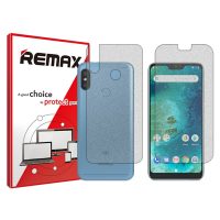 گلس صفحه نمایش و پشت گوشی شیائومی Redmi 6 Pro مدل مات برند ریمکس کد SS